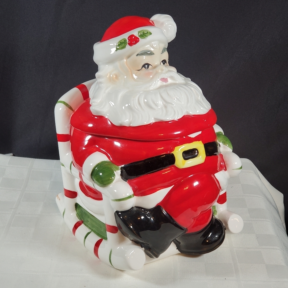 Vintage Lefton Santa Cookie Jar
